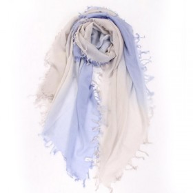 Pure Cashmere Scarves Purple Gradient Women Winter Scarf